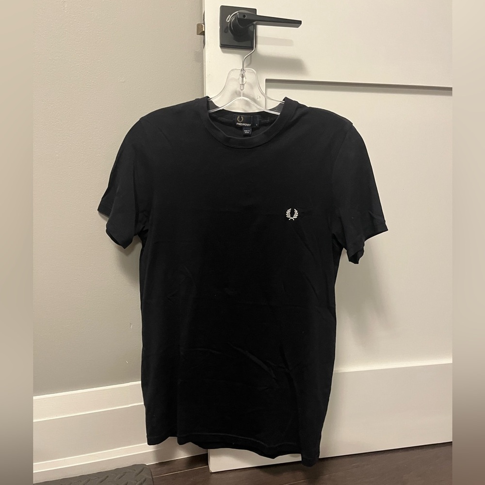 Fred Perry Black Short Sleeve Tee